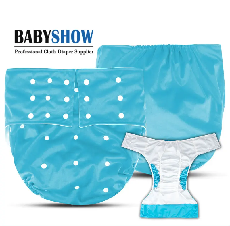 Waterproof Adult Cloth Diaper For Disabled Old Women And Men Reusable Adult Diaper Cloth Nappy
