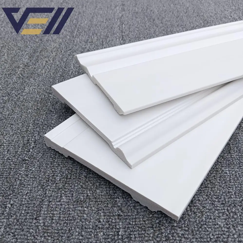 Factory Fine Quality Interior Decoration Moisture-proof Plastic Ps Moulding Skirting Ps Cornices Wainscoting Chair Rail Molding