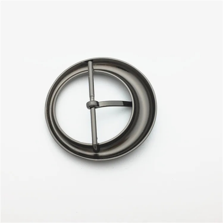 2023 New designs manufacturing  cheap 2 inch round belt buckles center bar belt buckles women