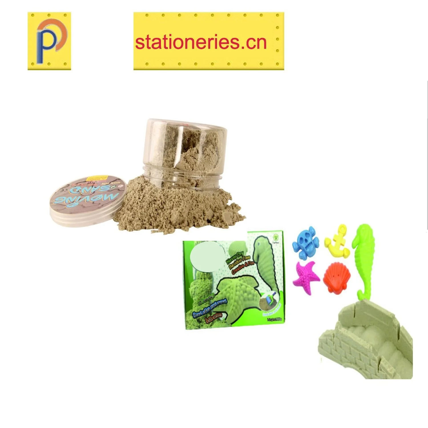 New magic shining thinking Sand  for kids educational color sand play cotton Modeling Sand