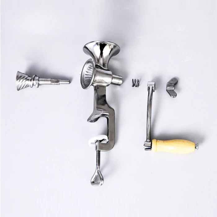 Full stainless steel Small home hand operated cereal Corn rice bean mill grinder for sale