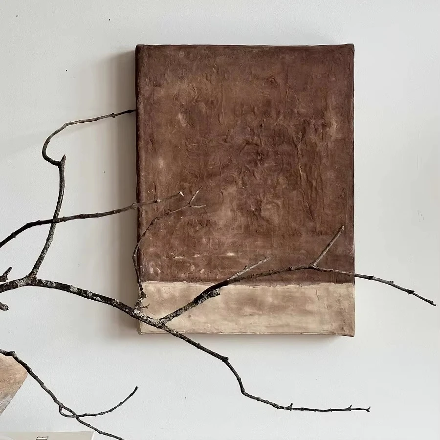 Домашний декор Высококачественная картина с текстурой Wabi-sabi современный Электрический счетчик настенная роспись декоративная в кремовом стиле