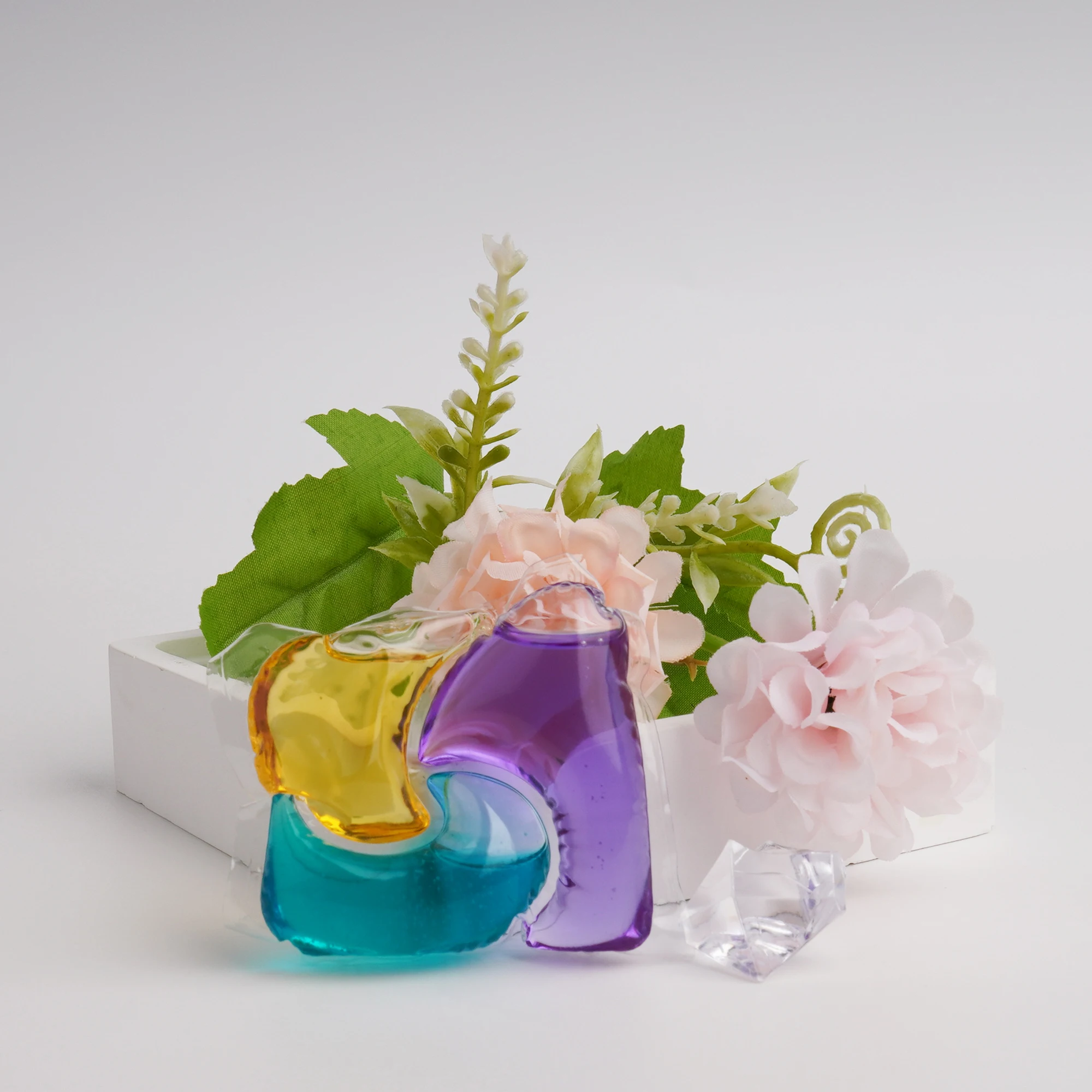 Fabric Softener Capsules Customized Lavender Fragrance Liquid Detergent Pods Capsules Laundry Beads