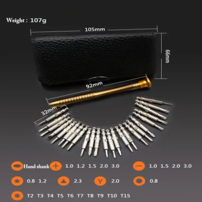 Multifunctional Hand Tool 25 in 1 Precision Bit Combination Magnetic Screwdriver Mechanical Tool Kit Boxed Professional Screwdri