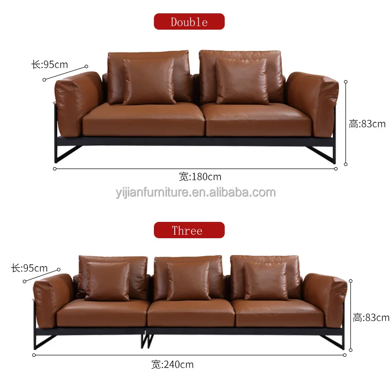 Thaddeus Slope Arm Chair Hand Forged Luxury Metal Frame Top Grain Leather Armchair