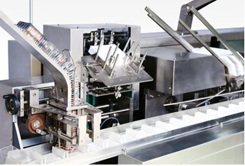 GMP long service life Automatic Horizontal Pharmaceutical Sheet Blister Cartoning Machine