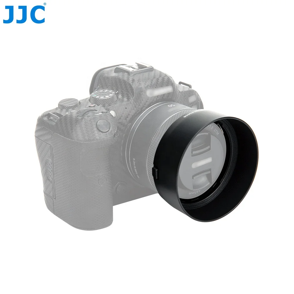 JJC реверсивная бленда объектива совместим с Canon RF 50 мм F1.8 STM объектив для EOS R6 Ra R титановый Электролитный электрод со случайно выбранным R5 C70 заменяет ES-65B
