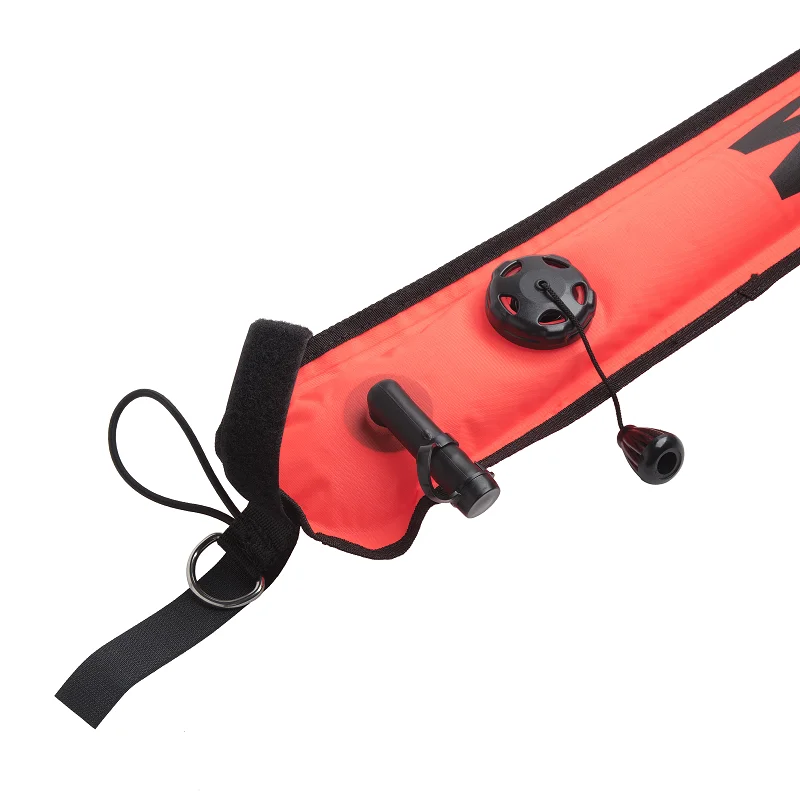 High flashlight visibility reflective band dive below marine life swim fishing freedive buoy (SMB) diving buoy