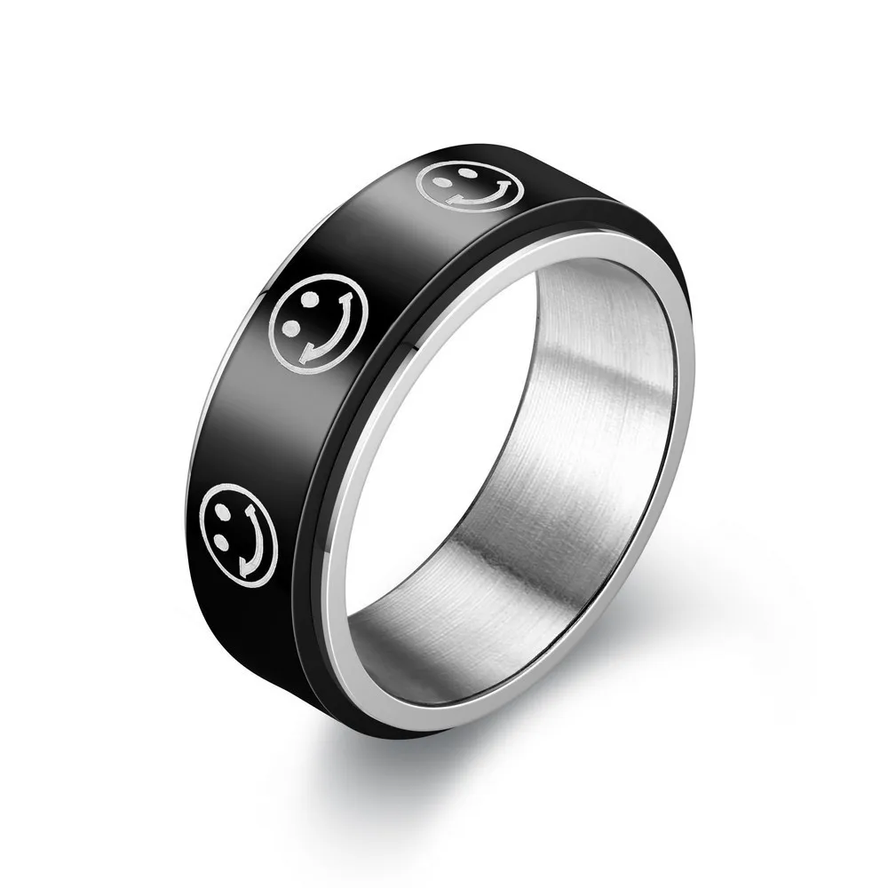 Fidget for Anxiety Stainless Steel Spinner Ring Anti Anxiety Spinning  Stress Relieveing Rings for Women Men