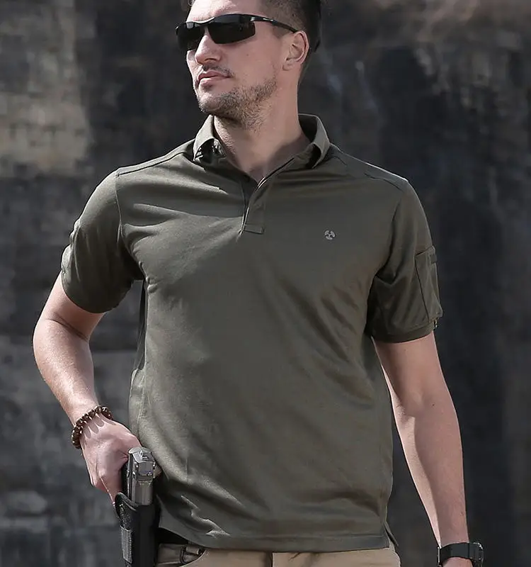 High-quality Short Sleeve Breathable Quick Dry Polo Shirts For Men 100 Cotton