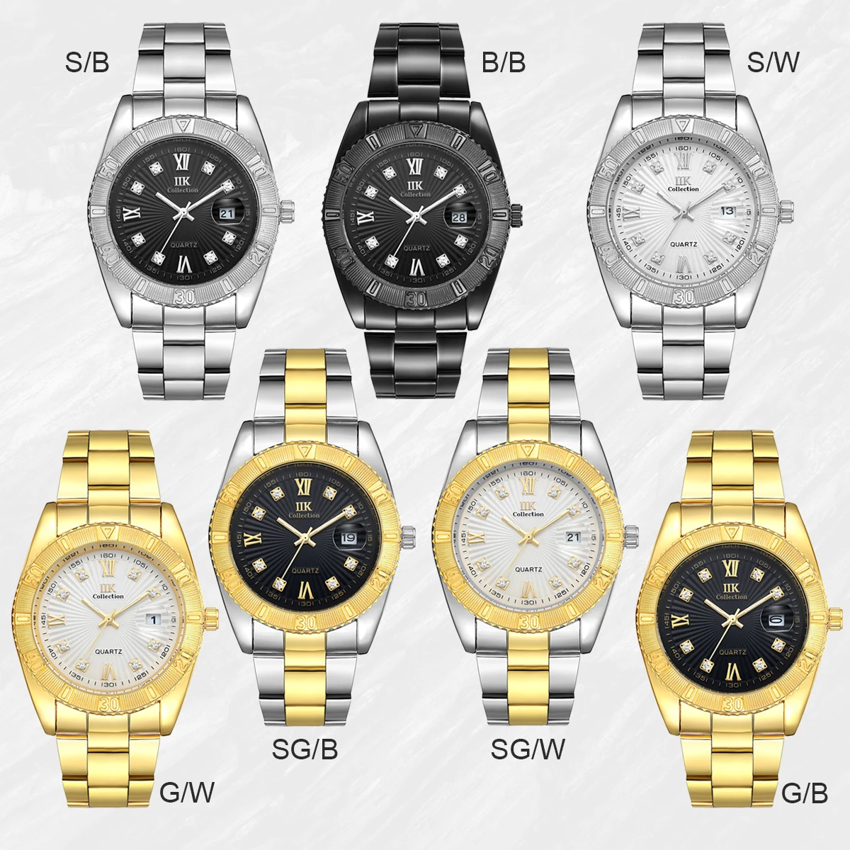 Hot Sale Brand Luxury 3Atm Water Resistant Quartz Stainless Steel Band Roles Men Gold Watches Wrist Watch Luxury