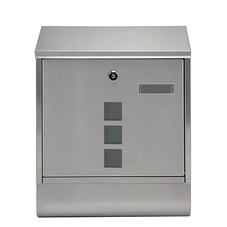 Apartment Stainless Steel Letter Delivery Box Outdoor Mailbox Standing Letter Outdoor Mailbox