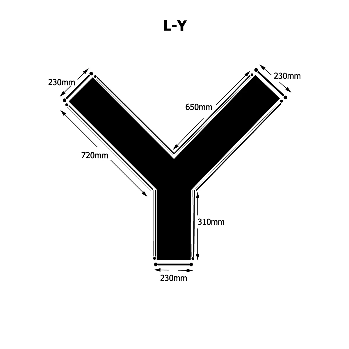 Premium Quality Wholesale Price Rubber Waterstop 230mm Dumbbell Intersection Malaysia Natural Rubber