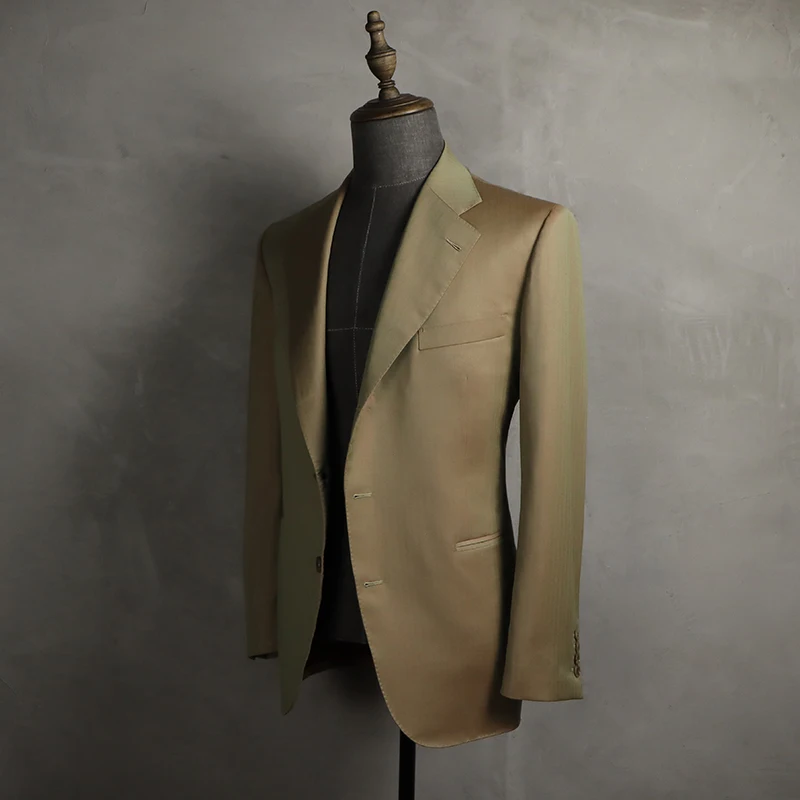 CMT Italian Style Naples Fully Handmade Suit Half Canvas Bespoke Tailor Custom Suits  Business Blazer