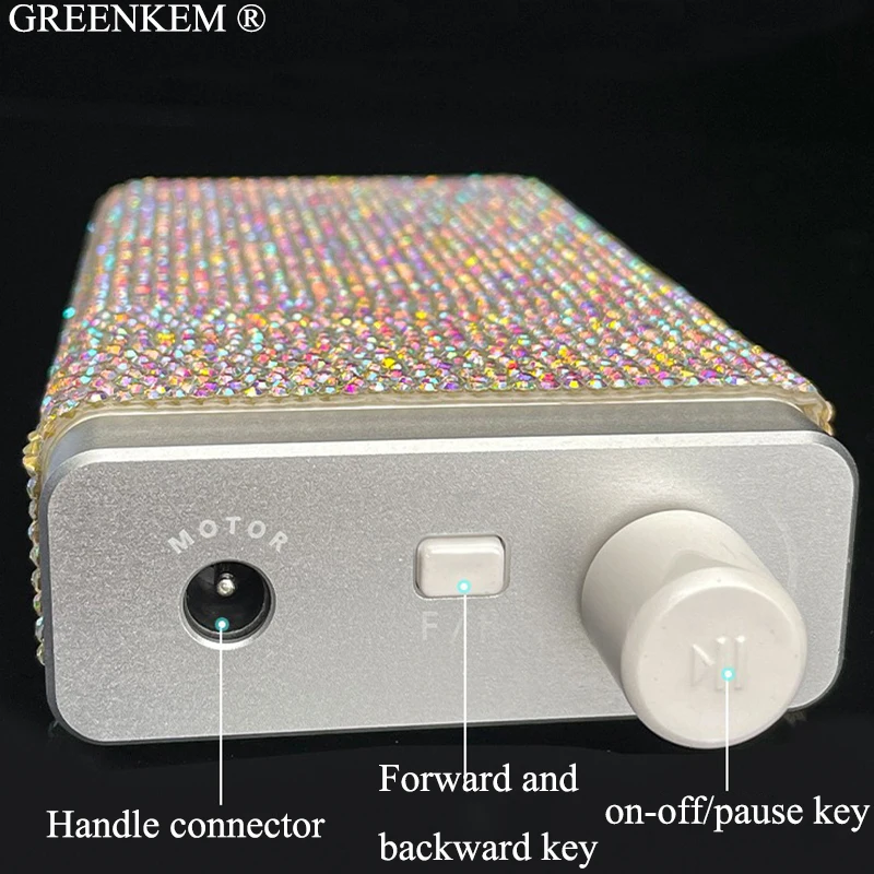 3500rpm Professional Handpiece Nails Art Drill With Stone Cordless Rechargeable Private Label Strong Nail Drill Machine