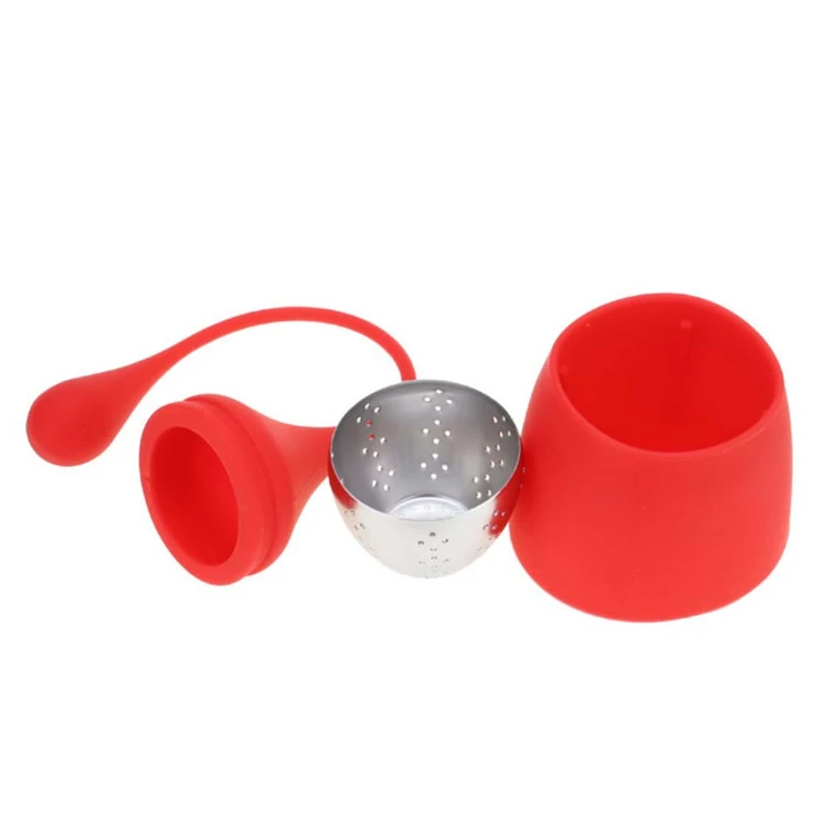 
Charming unique design tea infuser kitchen gadgets tools porcelain tea ball infuser fashionable silicone tea strainer 