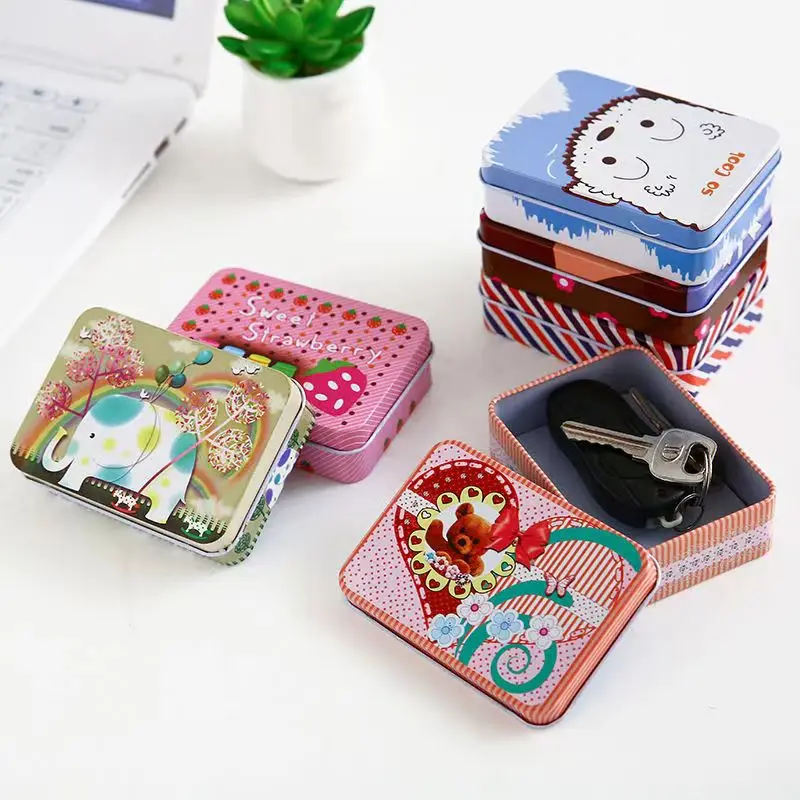 Custom Printing tin can package Color Pencil Case Metal Box Rectangular Tin Box