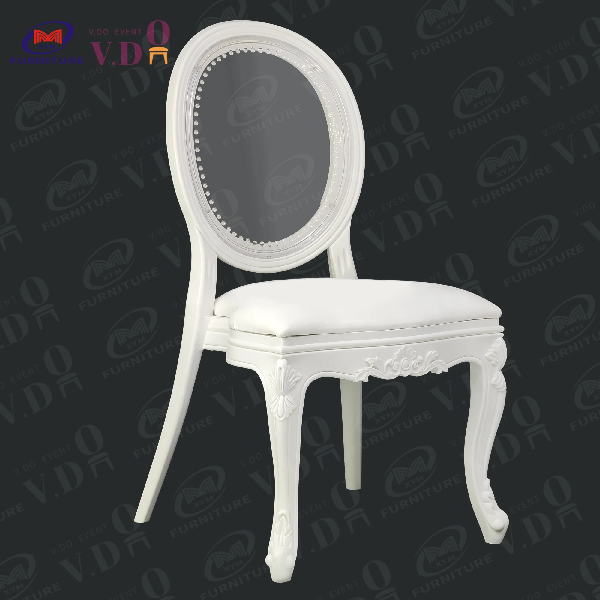 PC resin event chair gold o back luxury for acrylic silver banquet wedding banquet Louis Ghost Chair