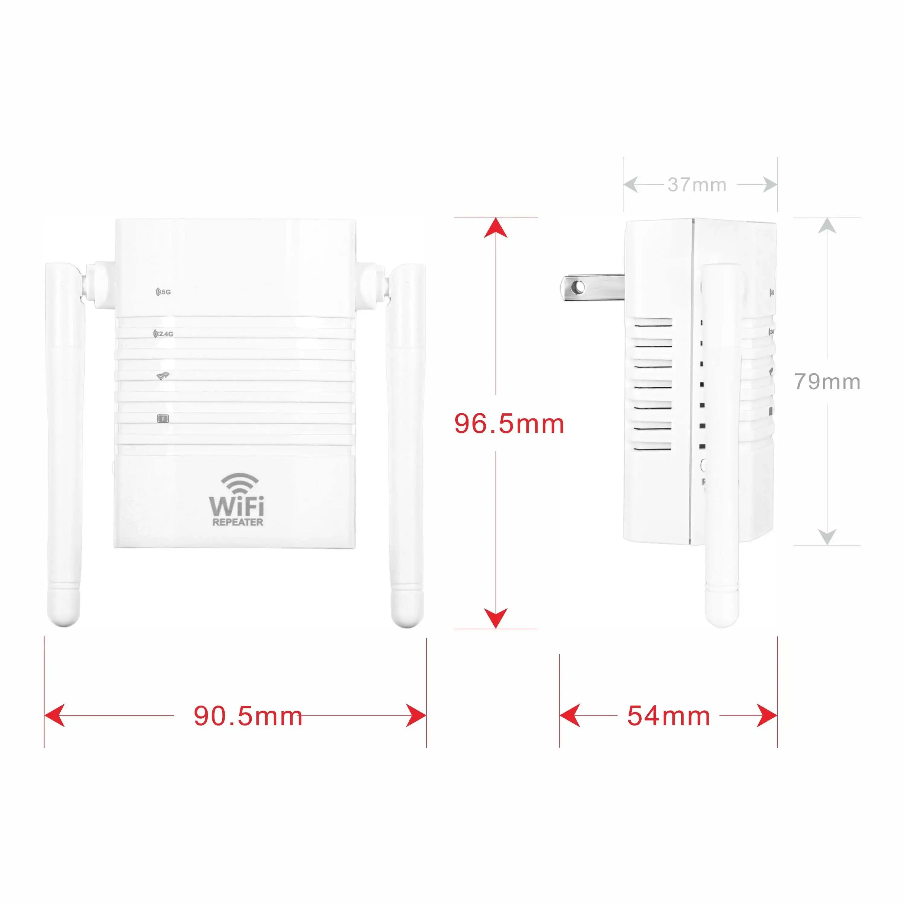 802.11AC 750Mbps Dual band wifi repeater /AP RTL7628+RTL7610 external dual antenna and single-port 100Mbps LAN port