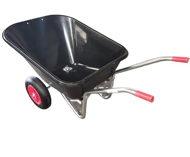 plastic tray double wheels big water capacity wheelbarrow wb9610
