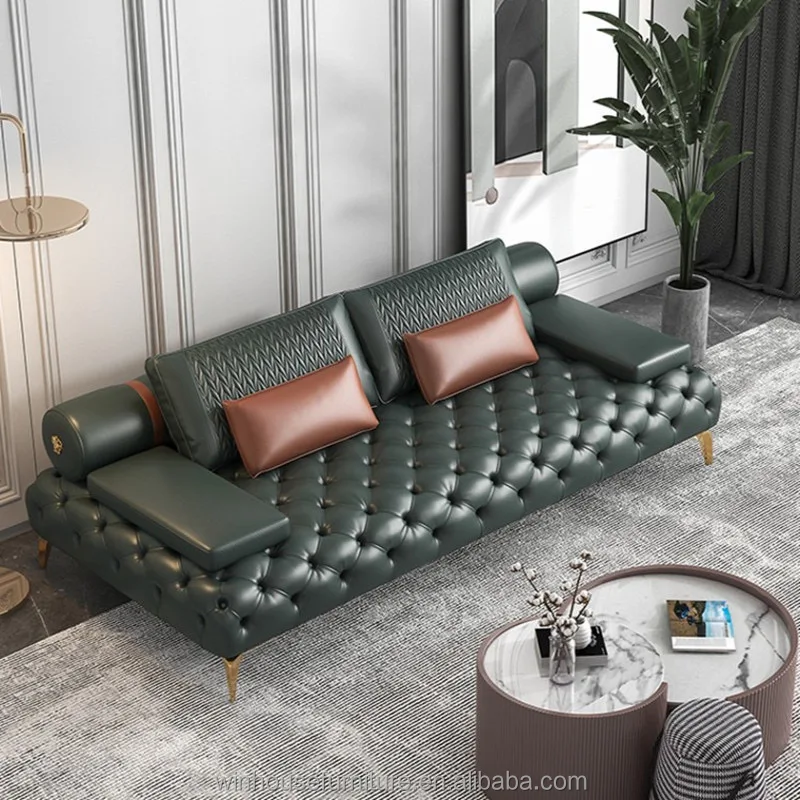 Wholesale Manufacturer European Home Living Room Furniture Light Luxury Sofa Set Couch Sectional Sofa living room sofa