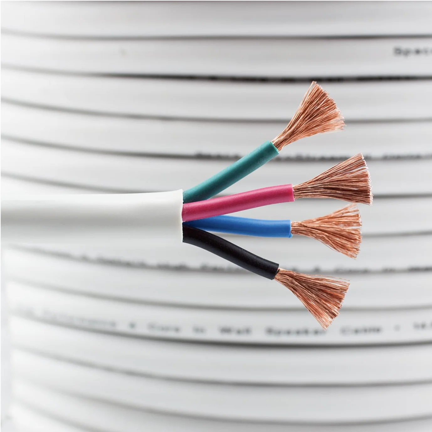 best gauge 4 core speaker cable low noise audio cable roll speaker connector cable with best price