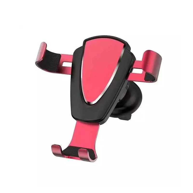 Promotional hot selling car phone stand metal golden silver gravity induction in the car