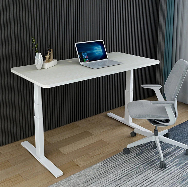 2023 design modern luxury ceo office desk dual motor table big size laptop desk electric sit standing study table for adult
