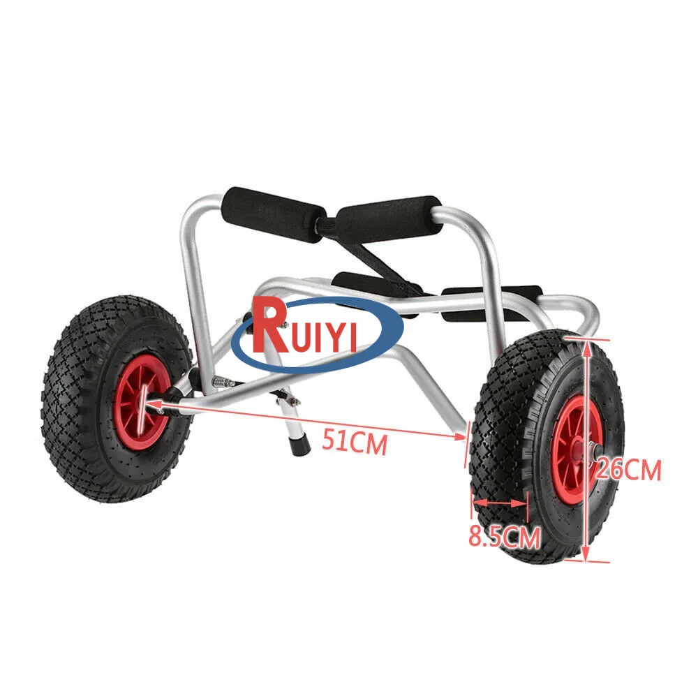 Manual Canoe Boat Carrier Dolly Trailer outdoor Aluminum Kayak Transport Cart for kayak boat