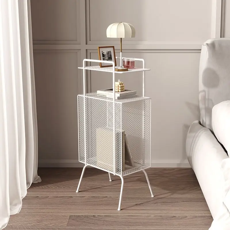 Book Rack Nordic Iron Art Book Newspaper Rack Storage Shelf Sofa Floor-to-ceiling Book Propaganda Bookshelf