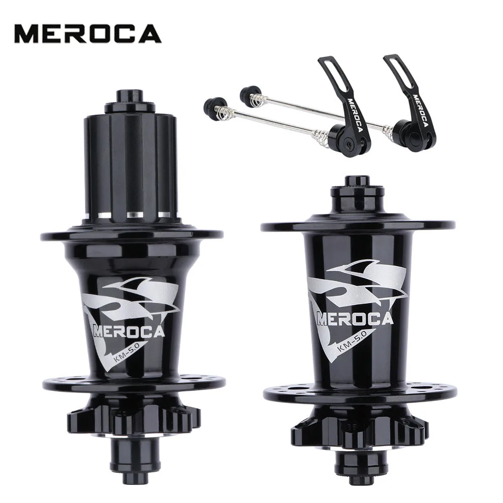 MEROCA Mountain Bike Bicycle Hub 32Holes 100/142mm 100/135mm QR/TA 6pawls 5 Bearings MTB Disc Brake Hub For 8/9/10/11 Speed