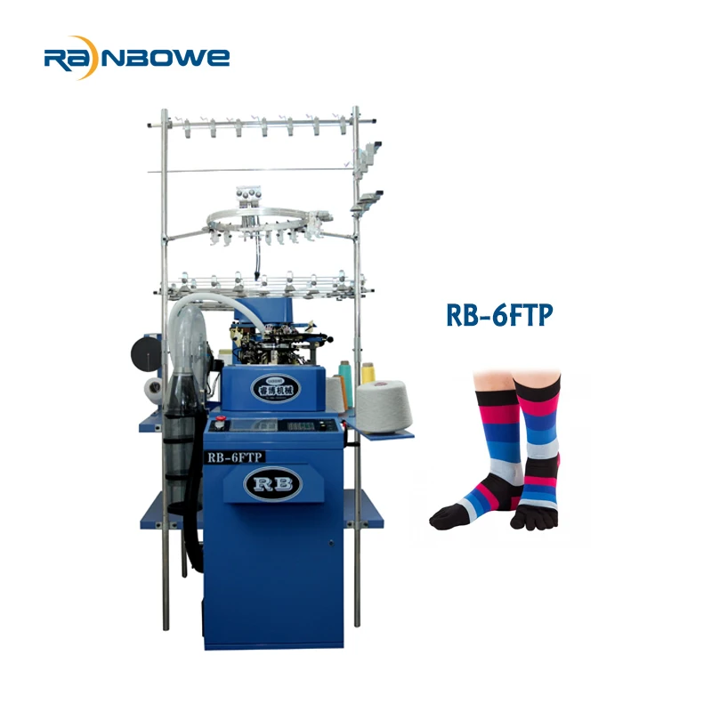 
feijian needles rainbowe rb 6ftp automatic computerized cotton pantyhose sock making knitting machines for sale 