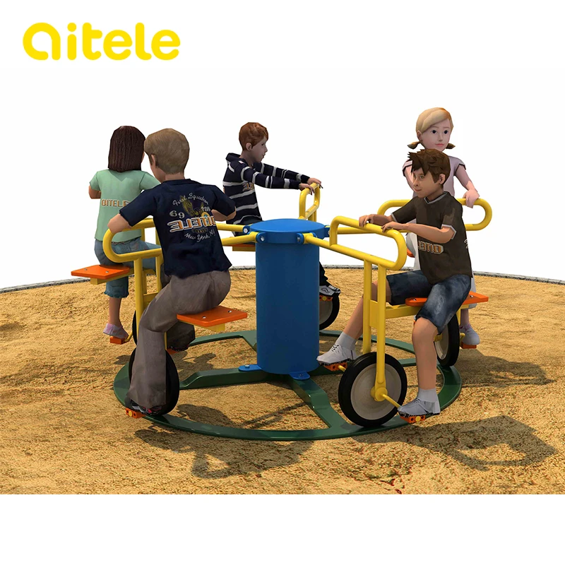 outdoor merry go round playground equipment