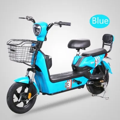 
Hot Sale Wholesale 350W 14inch 48V Adult Male Female Student Electric Bicycle Shock Absorber Pedal Support Road Bike 