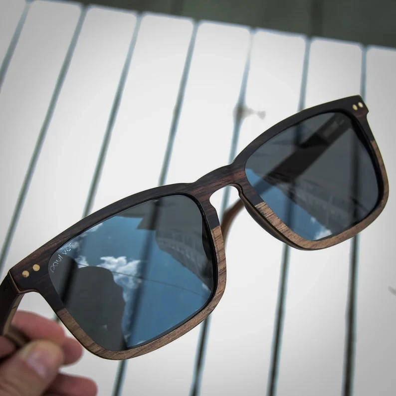 wholesale sun glasses bulk china custom logo polarized lens sun glass with case Handmade natural wood bamboo wooden sunglasses