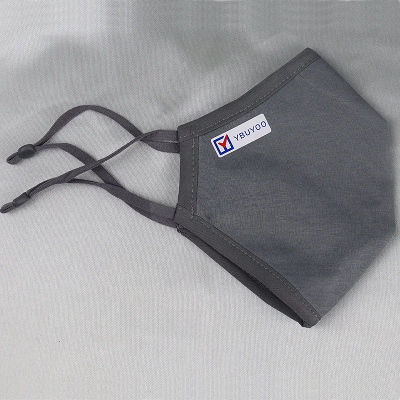 YBUYOO Reusable nano Cotton Face Mask designer face mask adjustable breathable ffp2 mask adult respirator