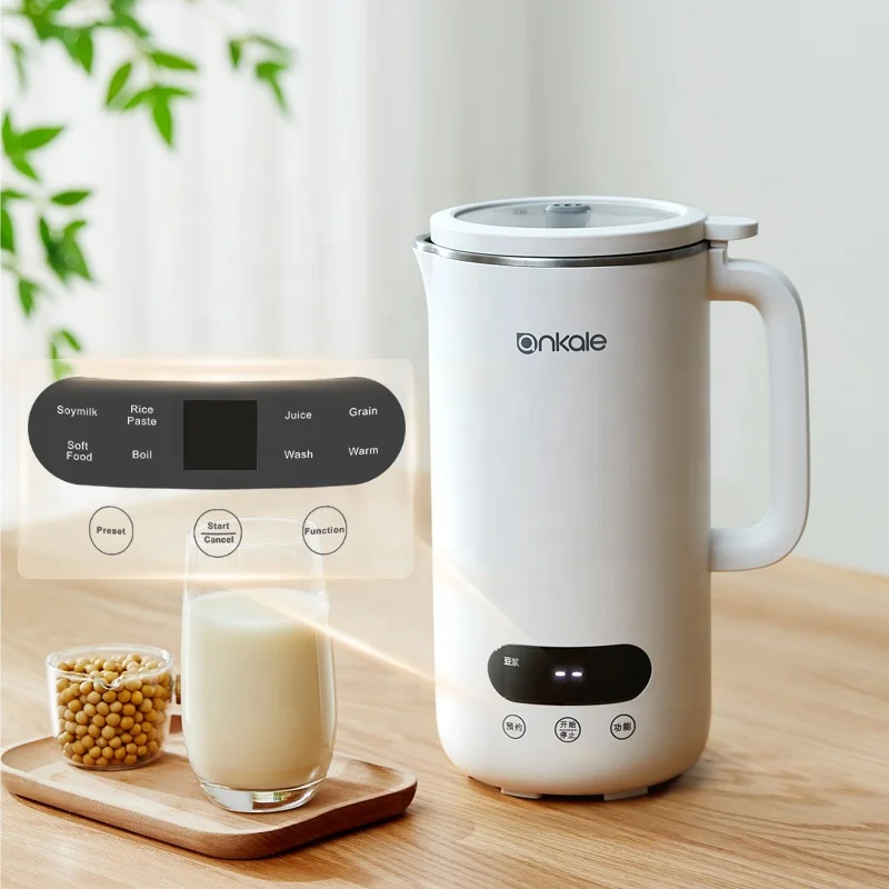 700W Latest Version Commercial Soybean Milk Machine 1000ML Capacity Auto Soy Bean Maker Soymilk Maker Customized Steel Stainless