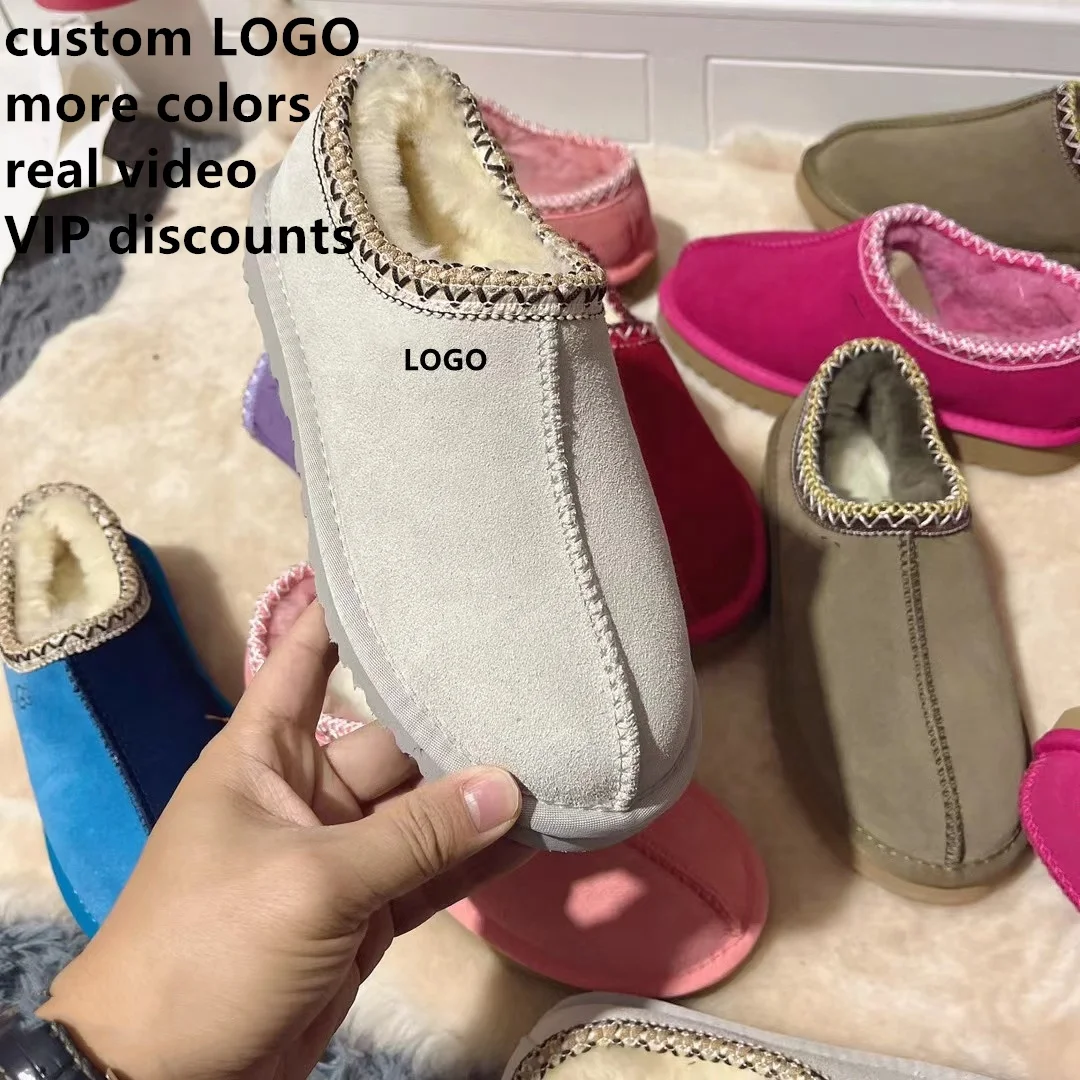 Dropshipping Custom brand logo Wholesale fashion ladies sheepskin kids women winter snow ribbon fur boots with bows