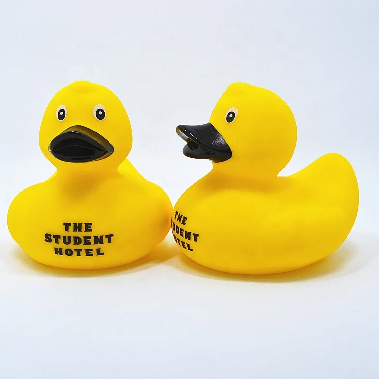 Wholesale Free Sample Plastic Yellow Squishy Rubber Duck Bath Floating  Duck