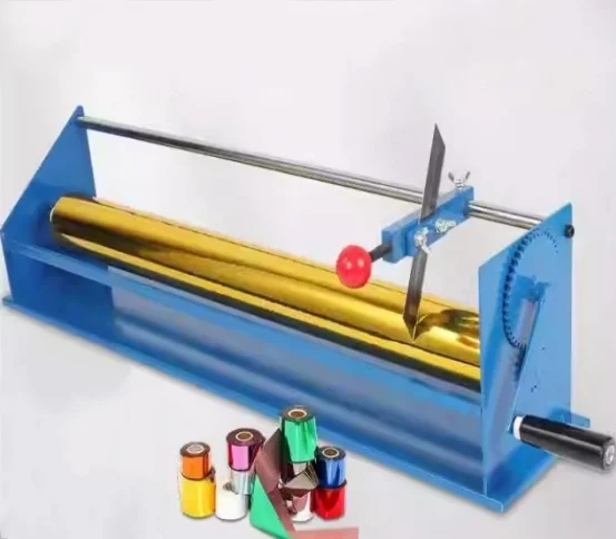 Manual Stamping Foil Aluminium Foil Roll Cutting Machine
