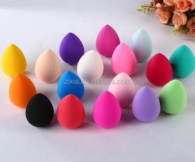 
wholesale makeup china cheap price tear drop makeup sponge opp bag packing cosmetic remover sponge 