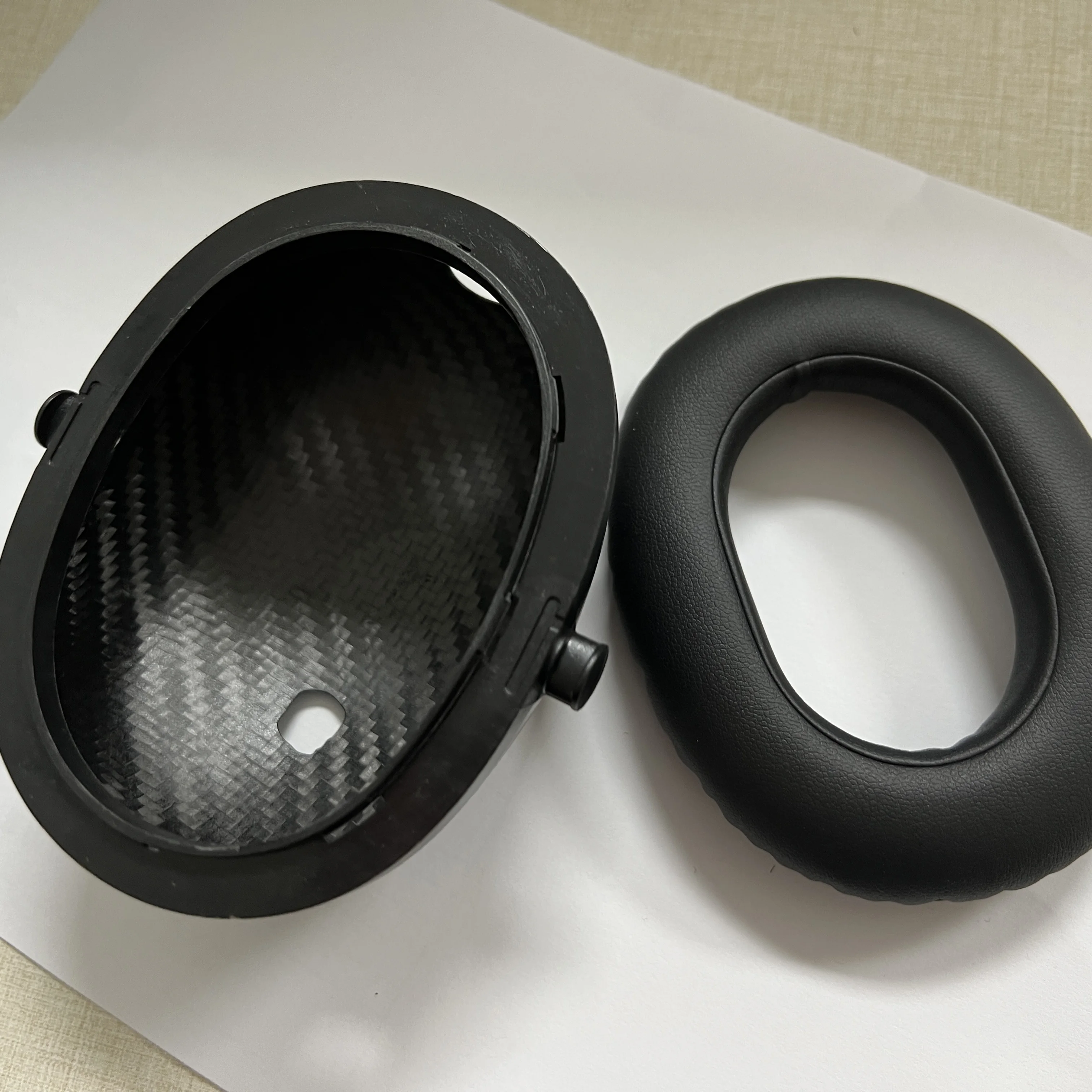 Carbon Fiber semi-processed Headphone case 3K twill half pack hard carbon fiber earphone cases