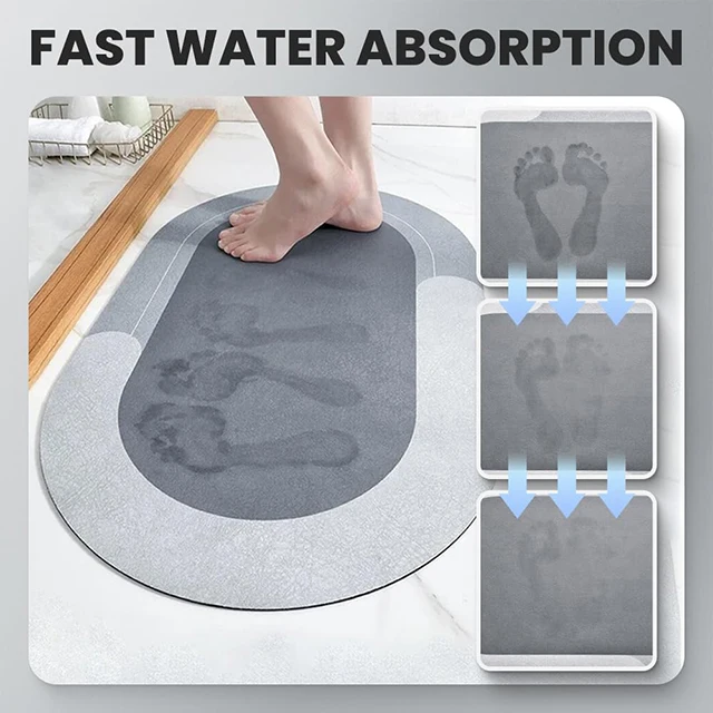 Factory sale anti slip rubber fitness equipment floor mat quick dry super absorbent diatomite mud pet feeding food mat