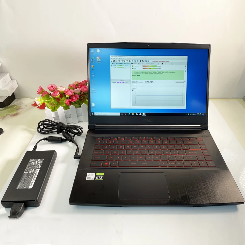 M-S-I GF65 15.6 Inch Thin And Light Narrow Bezel Gaming Laptop FHD IPS Screen 144Hz I7-10750h GTX 3060 16g 512g Notebook Win10