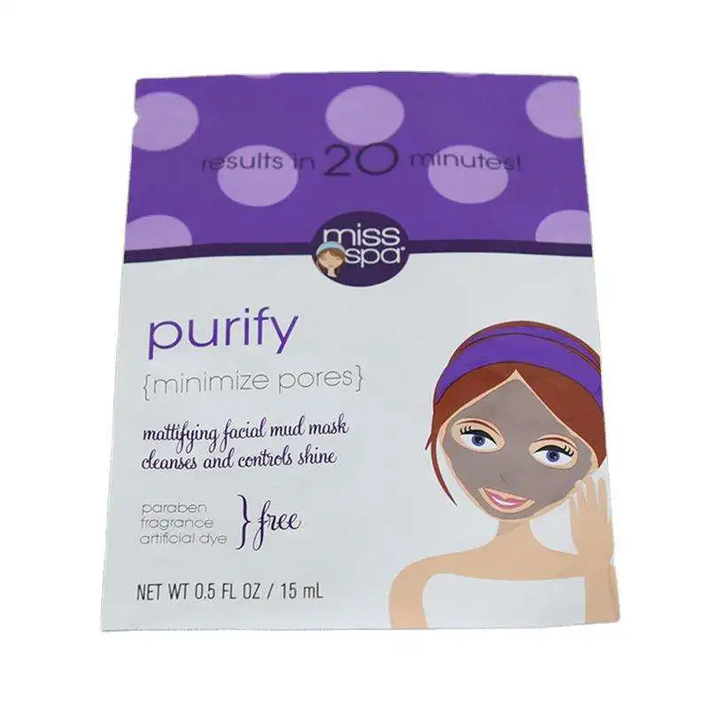 Customized Printing Wholesale Aluminum Foil Zip Packaging Bags Plastic Facial Mask Zipper Bag Sheet Mask Zip Lock Packaging