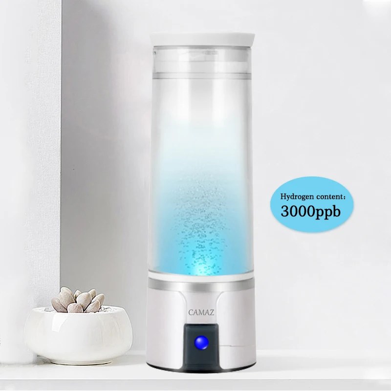 CAMAZ 3000ppb electrolyzer hydrogen generator water bottle Hydrogen oxygen separation 300ml spe pem H2 water cup flask