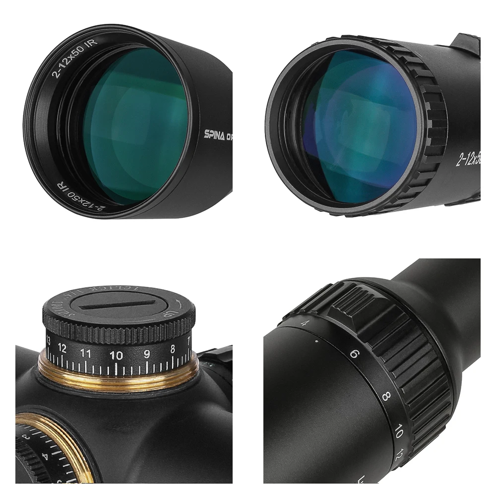 2-12x50 WA IR Shockproof Fogproof Waterproof Long Range Optical Scope
