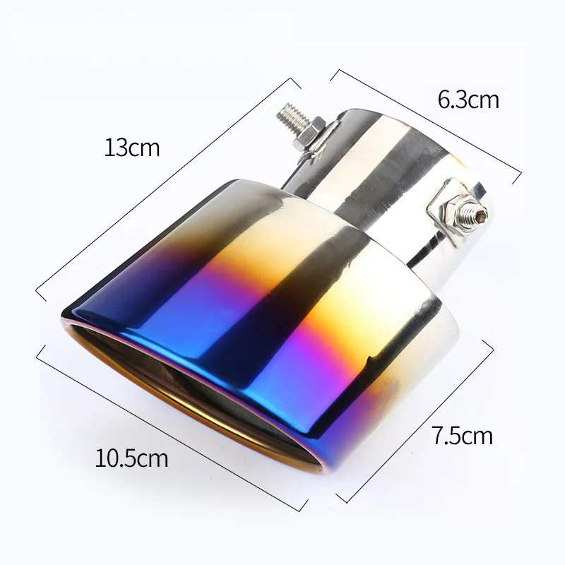 Exhaust Pipe Muffler Tail Tail Throat Universal Stainless Steel Car Modification Single Straight High Performance Rear Chaisheng