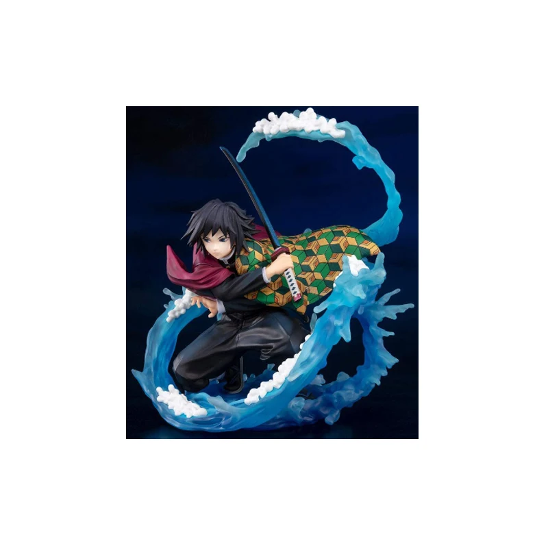 Игрушечная фигурка из аниме «Убийца демонов» Tomioka Giyuu коллекция игрушек оптом с цветной коробкой