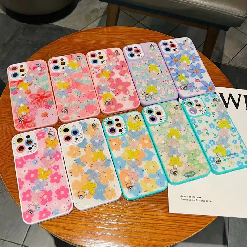 Wholesale Epoxy Soft TPU Phone Case Fashion Design Bling Sequins Case For iphone 14pro 14 plus 14 pro max